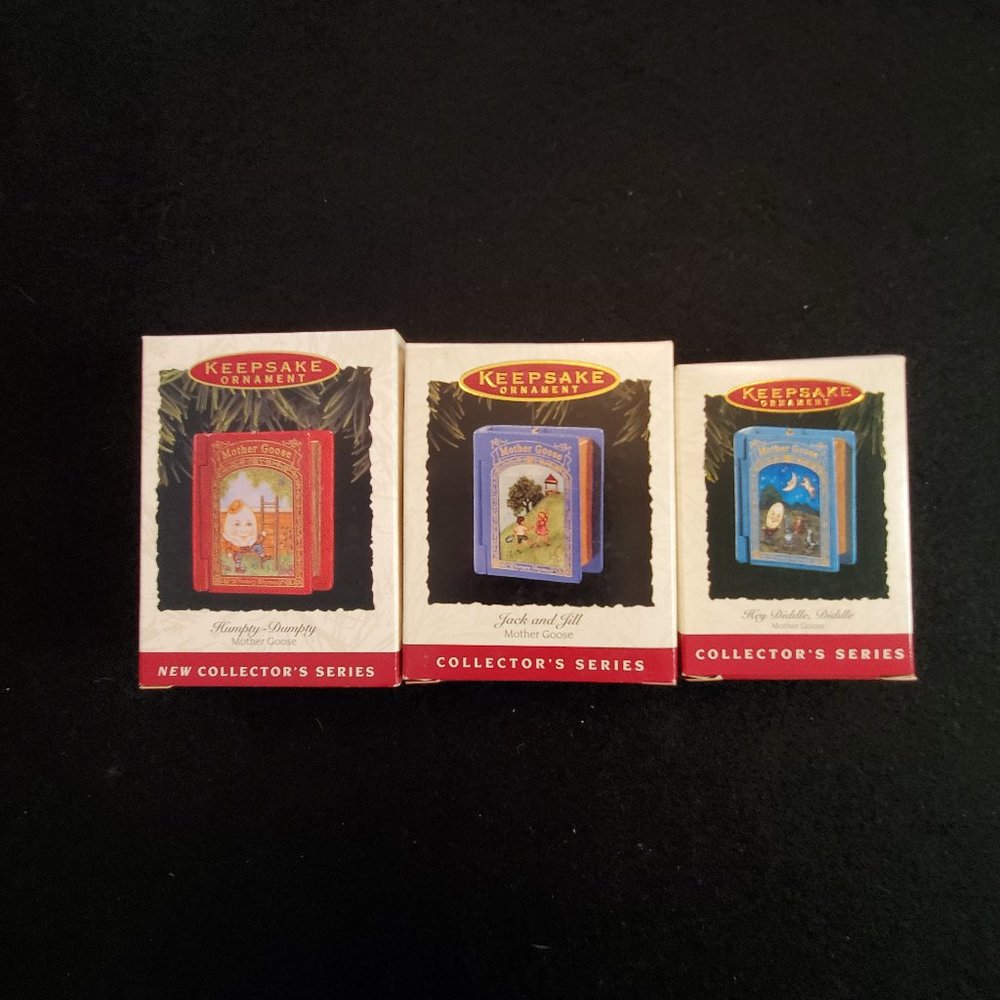 Hallmark Mother Goose Series Humpty-Dumpty, Hey Diddle Diddle & Jack and Jill